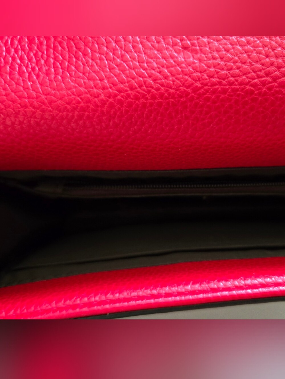 MERSI's coveted Ruby Red Studded Crossbody Bag with Multicolor Geo Strap - Picture 8 of 8